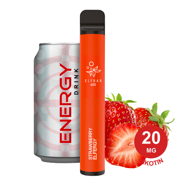 Elfbar 600 V1 Strawberry Elfergy 20mg Nikotin