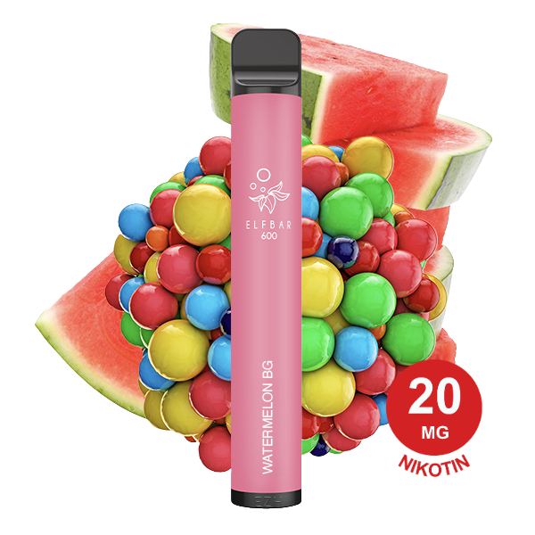 Elfbar 600 V1 Watermelon Bubblegum 20mg Nikotin