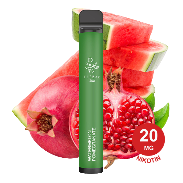 Elfbar 600 V1 Watermelon Pomegranate 20mg Nikotin