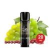 Cranberry Grape Elfa Pod Mit Kleinem Mundstück, Dargestellt Mit Grünen Trauben Und Roten Beeren Auf Weißem Hintergrund