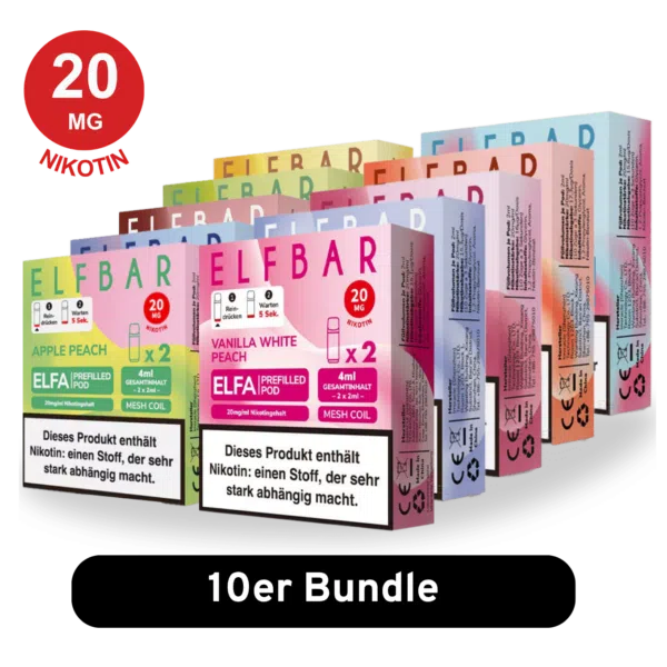 Elfa Pods 10Er Mix-Bundle Mit 20 Mg Nikotin