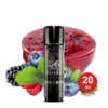 Blueberry Snoow Elfa Pod Vape Neben Beerenmarmelade In Einer Glasschale Mit Frischen Blaubeeren, Himbeeren, Brombeeren Und Minzblättern.