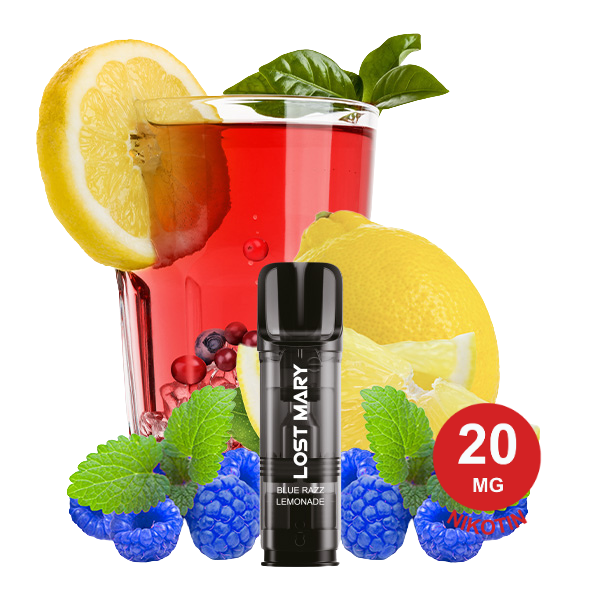 Lost Mary Tappo Pod - Blue Razz Lemonade 20Mg Nikotin (2Er Pack) Tappo Pod Blue Razz Lemonade