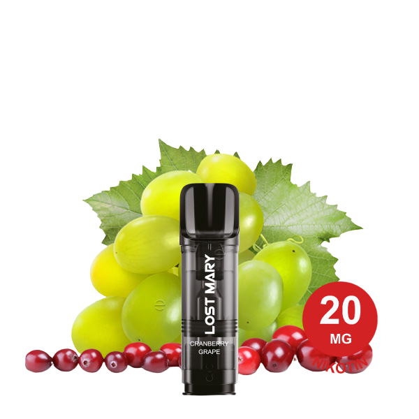 Lost Mary Tappo Pod – Cranberry Grape 20Mg Nikotin (2Er Pack) Tappo Pod Cranberry Grape