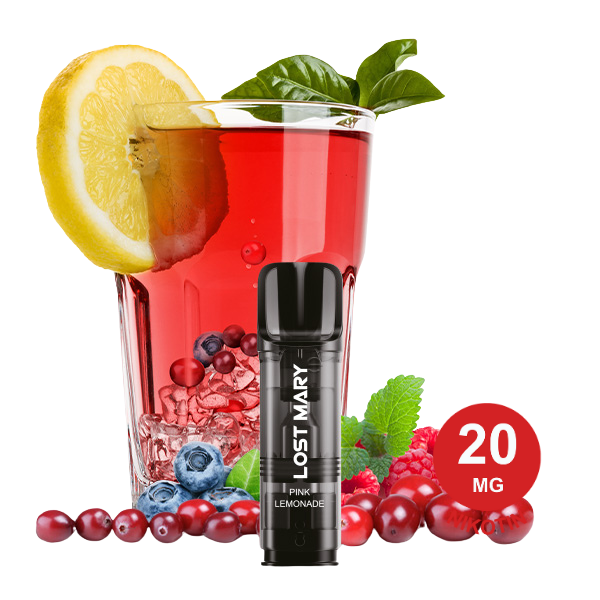 Lost Mary Tappo Pod – Pink Lemonade 20Mg Nikotin (2Er Pack) Tappo Pod Pink Lemoande