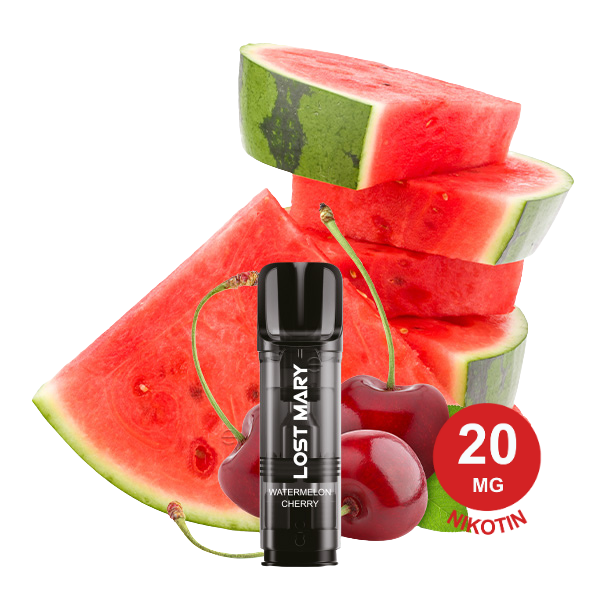 Lost Mary Tappo Pod – Watermelon Cherry 20Mg Nikotin (2Er Pack) Tappo Pod Watermelon Cherry
