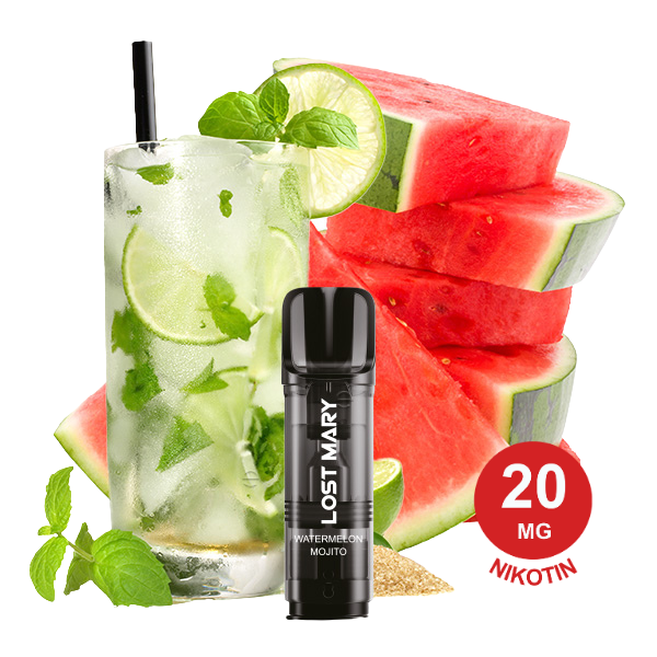Lost Mary Tappo Pod – Watermelon Mojito 20Mg Nikotin (2Er Pack) Tappo Pod Watermelon Mojito
