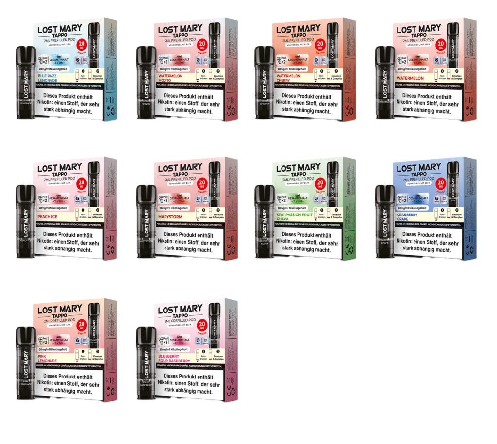 LOST MARY TAPPO PRO POD-Blueberry (10-pack) Lost Mary Tappo Pod  Wassermelone (Watermelon)