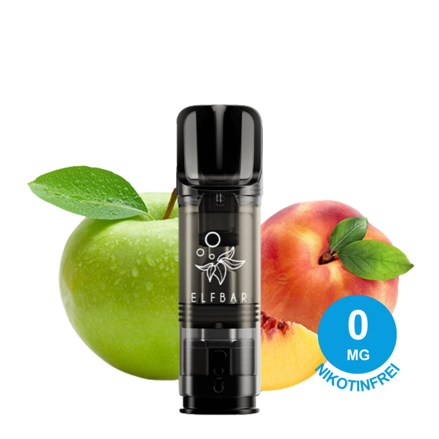 Elfbar Elfa Pod – Apple Peach 0Mg Nikotin (2Er Pack)