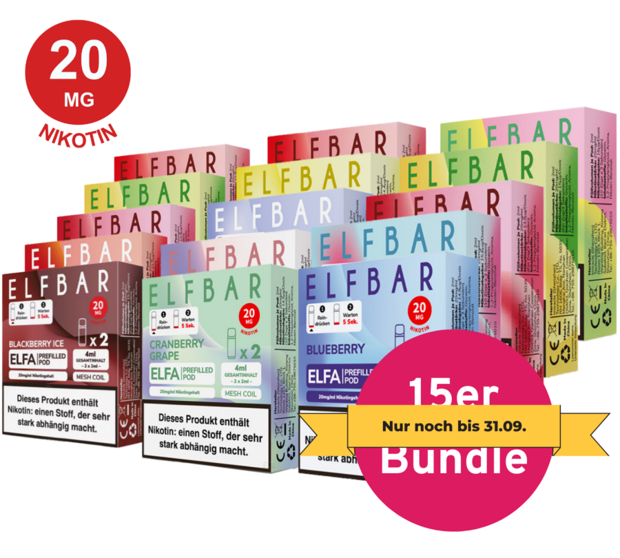 ELFA 15er Bundle mit Nikotin 2