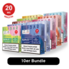 ELFBAR ELFA Pods- 10er Mix-Bundle– vorgefüllte Elfbar Pods mit 20 mg/ml Nikotinsalz in verschiedenen Geschmacksrichtungen wie Cola, Kiwi Passion Fruit Guava und Elfergy. Kompatibel mit ELFA Akkuträgern, ausgestattet mit Mesh Coil-Technologie für intensiven Geschmack und sanften Dampf.