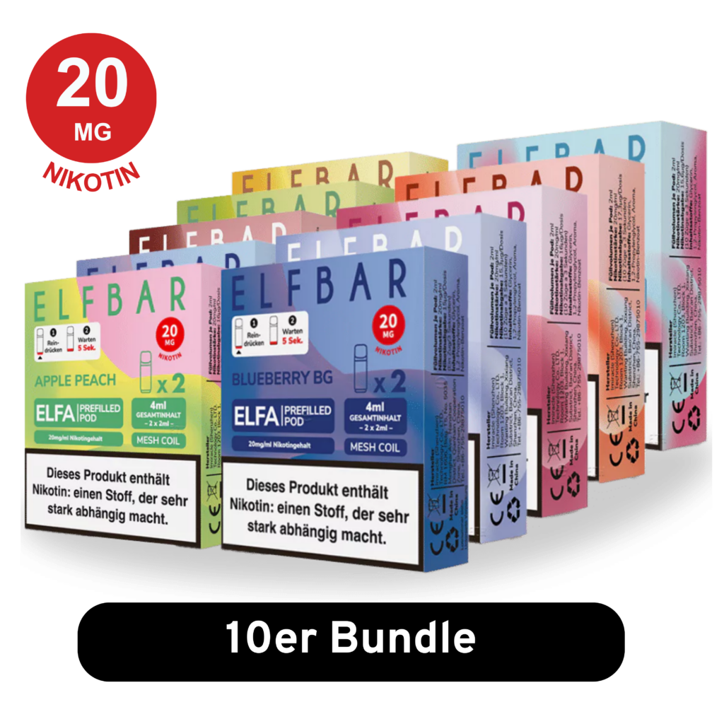 ELFBAR ELFA Pods- 10er Mix-Bundle | 20mg Nikotin