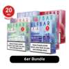 ELFBAR ELFA Pods- 6er Mix-Bundle – vorgefüllte Elfbar Pods mit 20 mg/ml Nikotinsalz in verschiedenen Geschmacksrichtungen wie Cola, Kiwi Passion Fruit Guava und Elfergy. Kompatibel mit ELFA Akkuträgern, ausgestattet mit Mesh Coil-Technologie für intensiven Geschmack und sanften Dampf.
