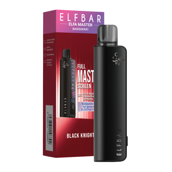 Elfbar Elfa Master Basisgerät – Black Knight (850Mah) Elfa Master Basisgeraet Black Knight 2