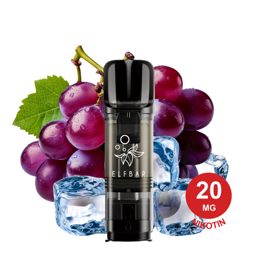 Elfbar Elfa Pod – Grape Ice 20Mg Nikotin (2Er Pack) Grape Ice Elfa Pod 20Mg