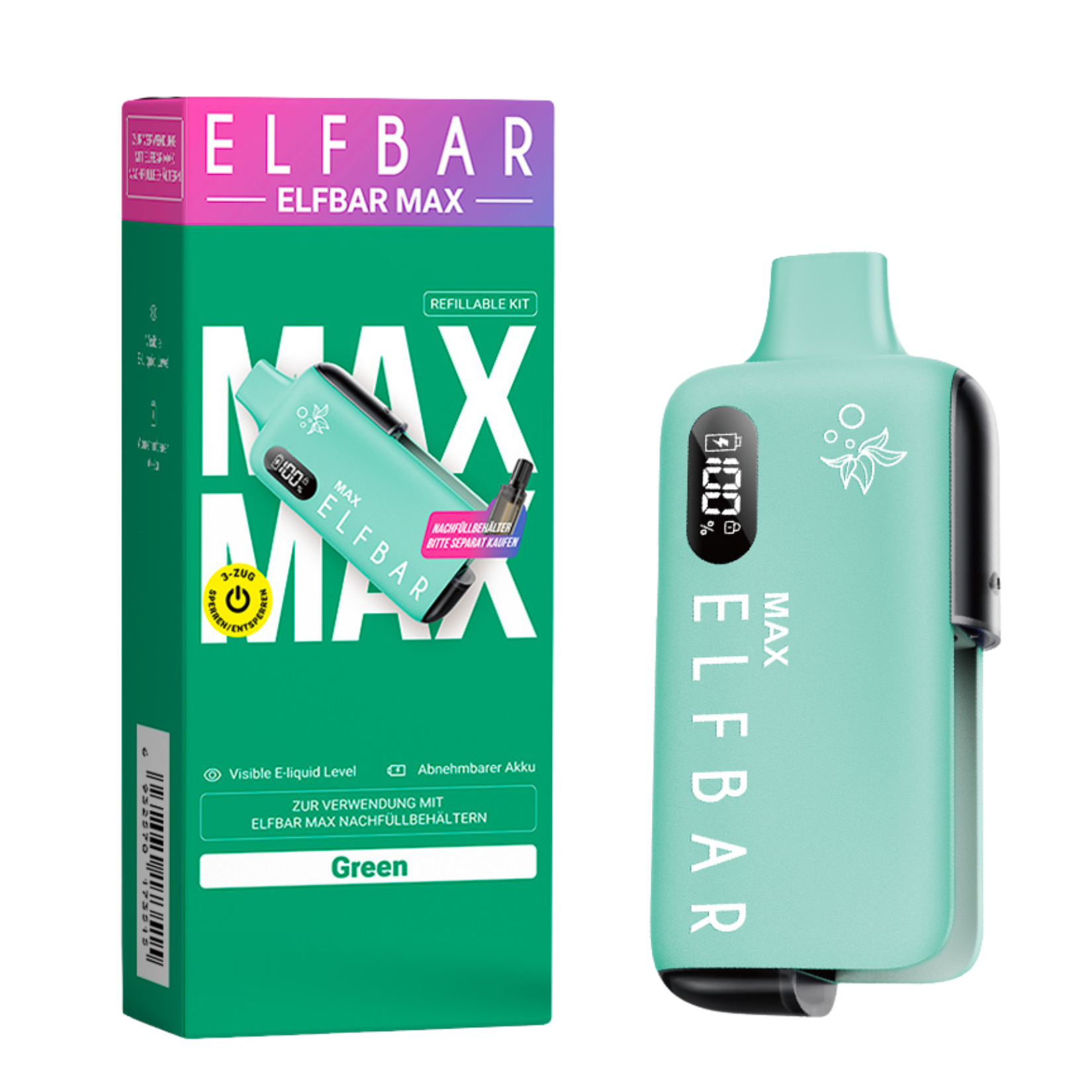 Elfbar – Elfa Pods, Liquid, Und Elf Bar 600 Elfbar Max Green Package