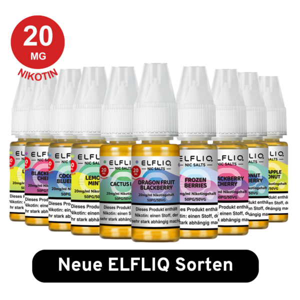 elfbar liquid neue sorten ELFBAR ELFLIQ Liquid – 10er Mix-Bundle (neue Sorten)