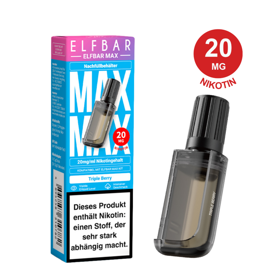 Elfbar Max Pod - Triple Berry 20Mg Nikotingehalt – Bild 2
