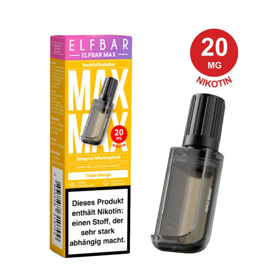 Elfbar Max Pod - Triple Mango 20Mg Nikotingehalt – Bild 2