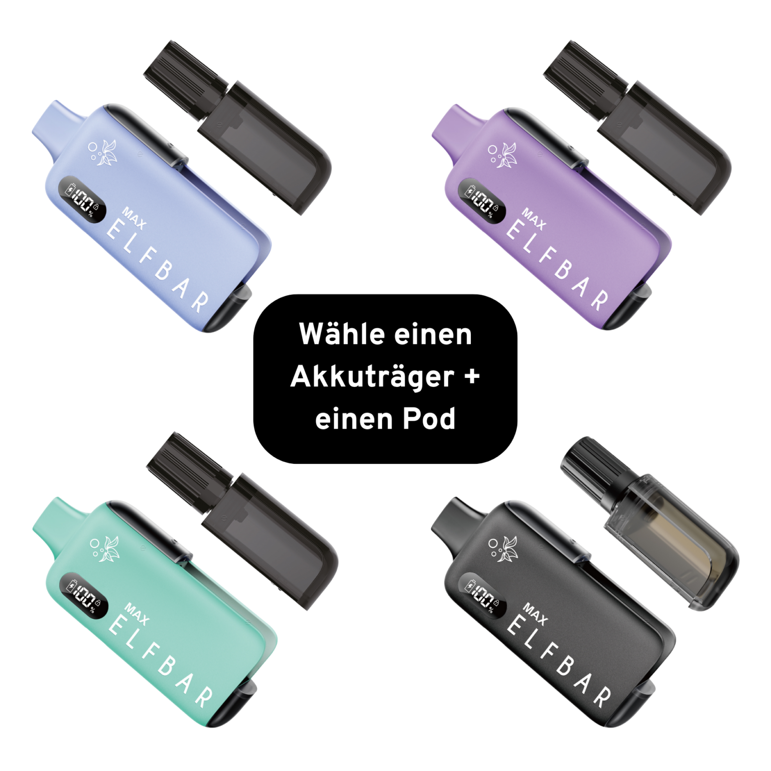 ELFBAR MAX Bundle – 10ml Pod + Akkuträger | 3000 Züge