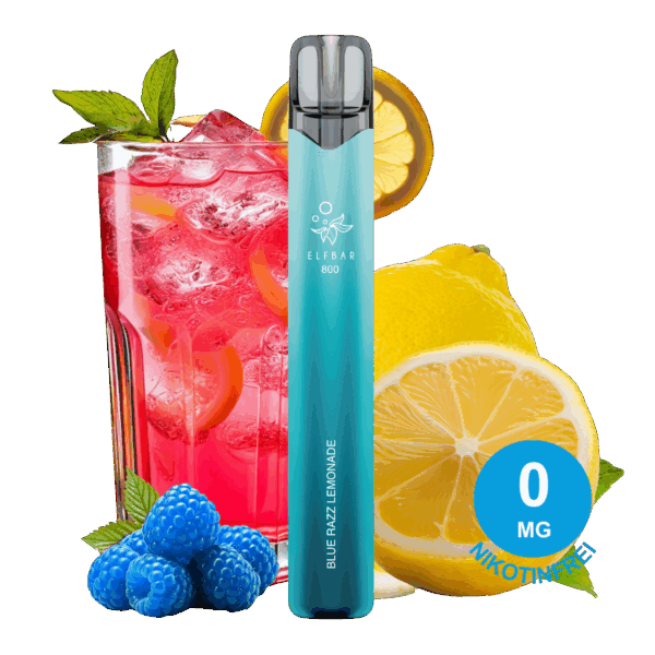 ELFBAR 800 - Blue Razz Lemonade 0mg Nikotinfrei