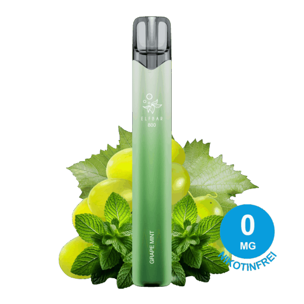 ELFBAR 800 - Grape Mint 0mg Nikotinfrei