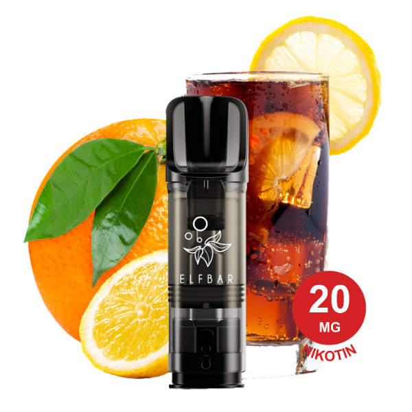 Elfbar Elfa Pod – Cola &Amp; Orange 20Mg Nikotin (2Er Pack) Elfa Pod Cola Orange20Mg 2