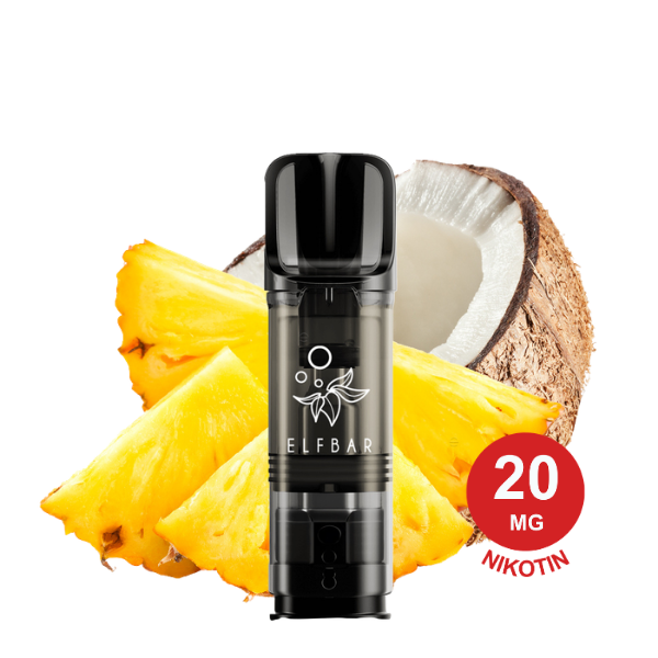 Elfbar Elfa Pod – Pineapple Coconut 20Mg Nikotin (2Er Pack) Elfa Pod Pineapple Coconut 20Mg 1