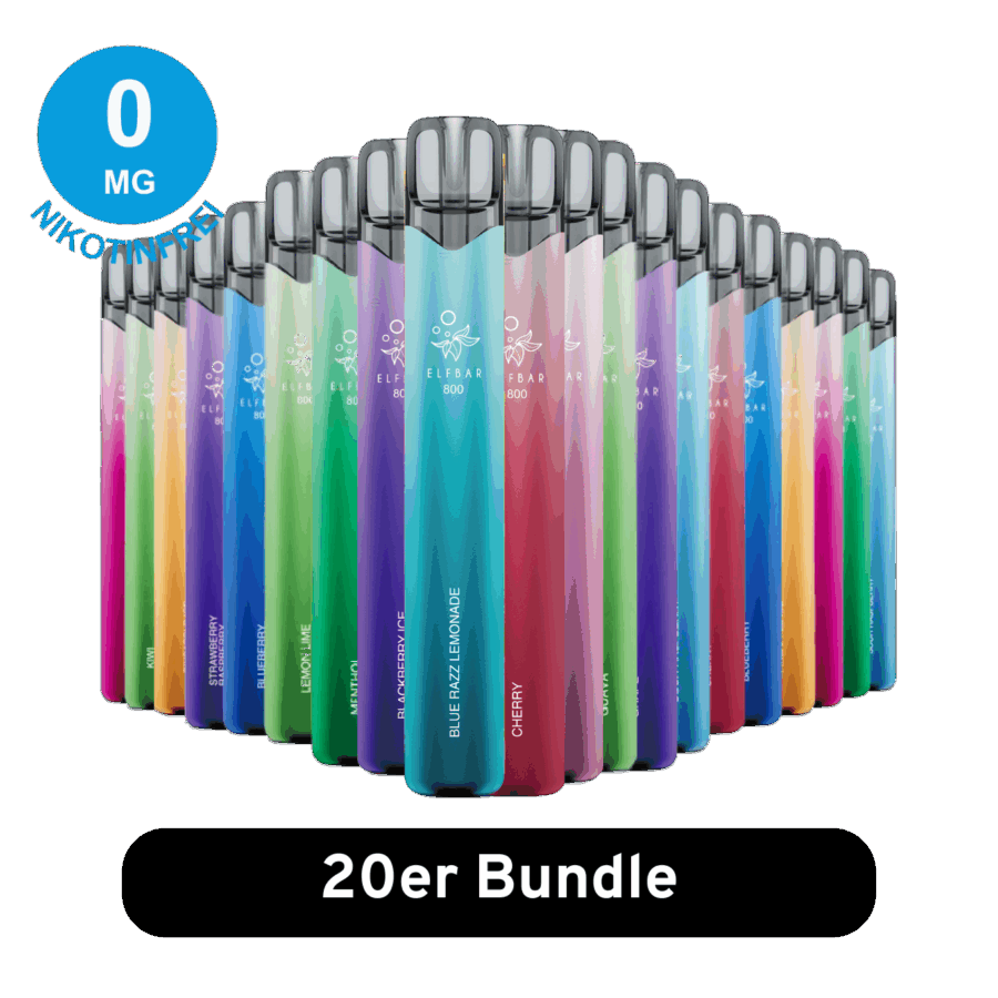 Elfbar 800 – 20Er Mix-Bundle 0Mg Nikotinfrei