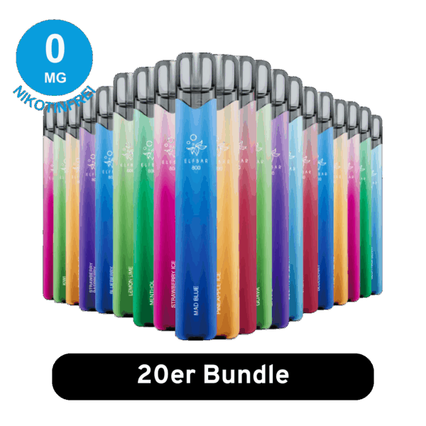 ELFBAR 800 – 20er Mix-Bundle 0mg Nikotinfrei