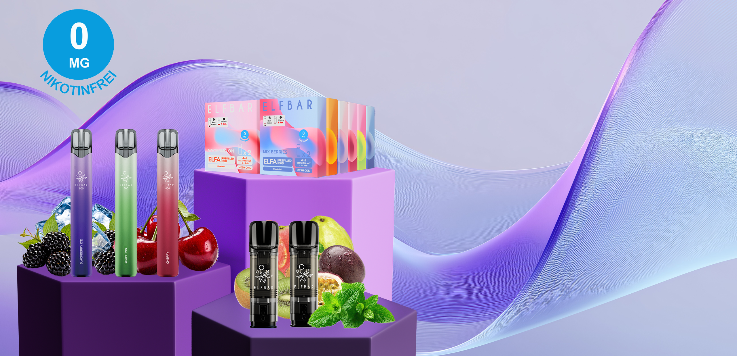 Elfbar – Elfa Pods, Liquid, Und Elf Bar 600 Nikotinfrei Bundles Banner 5