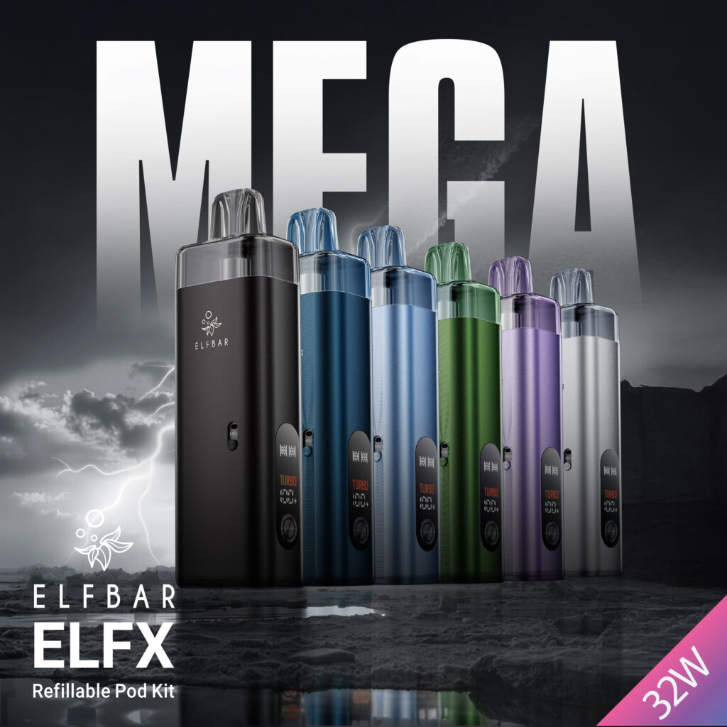 elfbar elfx mega pod kit Elfbar ELFX MEGA - Basisgerät Pod System - 2800 mAh Akku main image 0