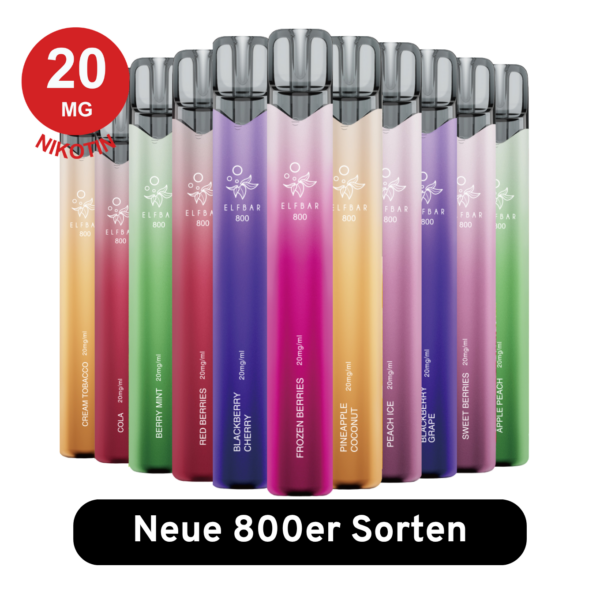 ELFBAR 800 - 10er Mix-Bundle (neue Sorten)