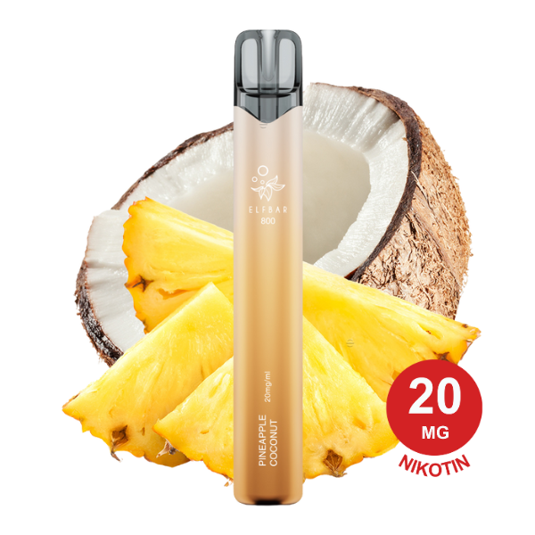 Elfbar 800 - Pineapple Coconut 20Mg Nikotin Elfbar 800 Pineapple Coconut