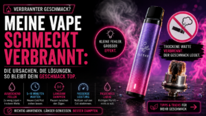 Hilfe, Meine Vape / E-Zigarette Schmeckt Verbrannt
