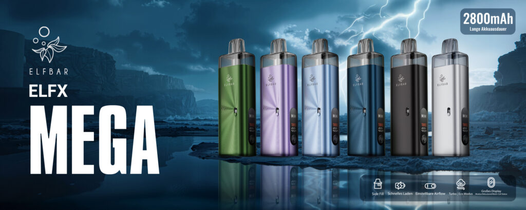 Elfbar ELFX Mega Pod-System mit XXL-Akku