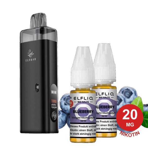 ELFBAR ELFX MEGA Probierset – Black & Blueberry (20mg Nikotin)