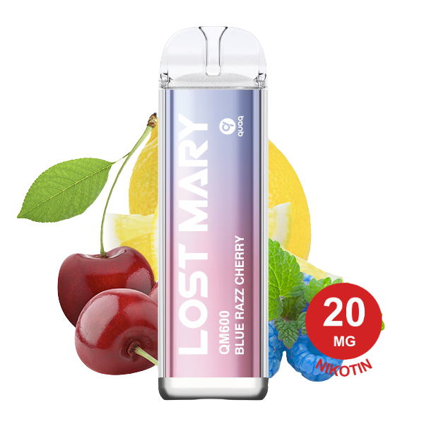 Lost Mary Qm600 – Blue Razz Cherry 20Mg Nikotin Lost Mary Qm600 Blue Razz Cherry