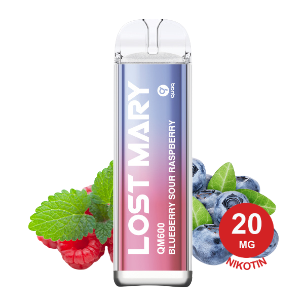 Lost Mary Qm600 –Blueberry Sour Raspberry 20Mg Nikotin Lost Mary Qm600 Blueberry Sour Raspberry