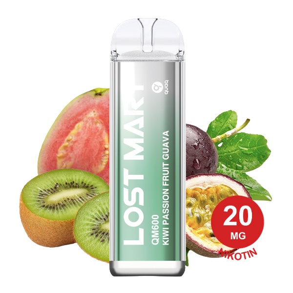 Lost Mary Qm600 - Kiwi Passion Fruit Guava 20Mg Nikotin Lost Mary Qm600 Kiwi Passion Fruit Guava