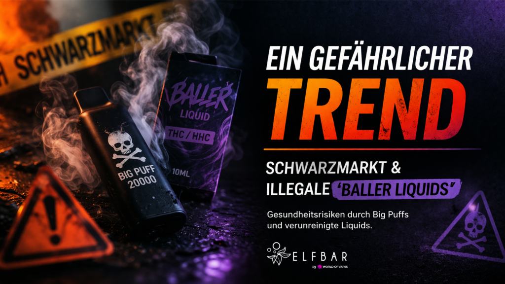 Illegale Vapes Schwarzmarkt Baller Liquids Big Puffs Risiken