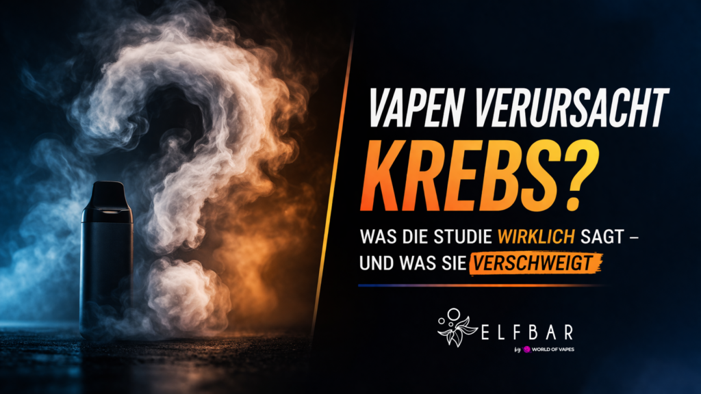 Vapen Krebs Studie Risiken E-Zigarette Fakten Analyse