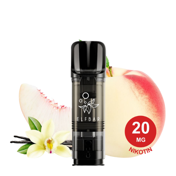 Elfbar Elfa Pod – Vanilla White Peach 20Mg Nikotin (2Er Pack) Elfa Pod Vanilla White Peach 20Mg 1