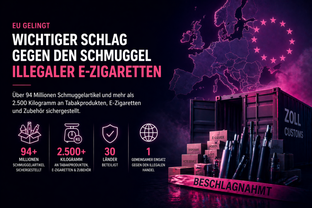 Eu Gelingt Wichtiger Schlag Gegen Den Schmuggel Illegaler E-Zigaretten