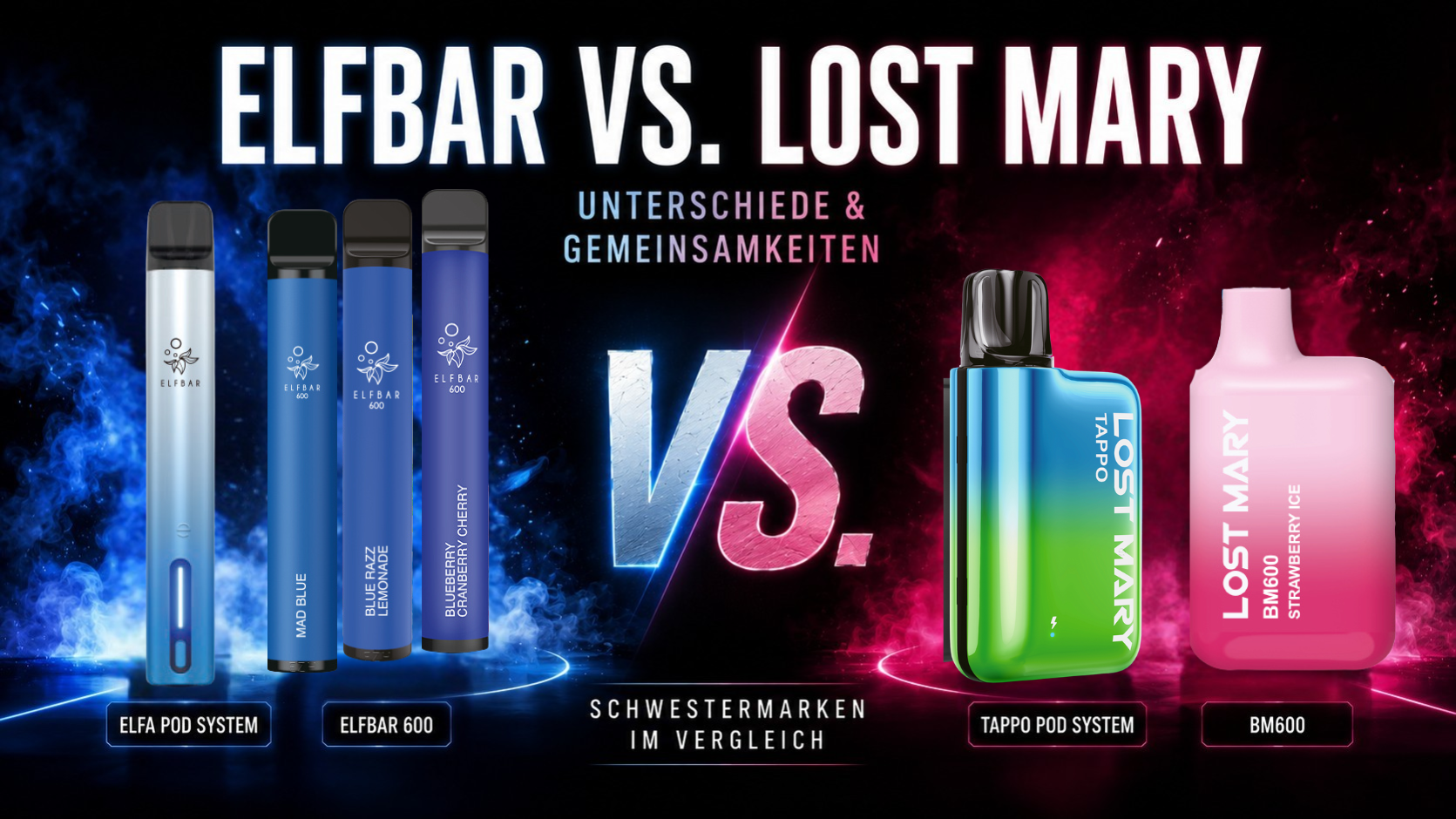 elfbar 600 dampft nicht vs. Lost Mary: Unterschiede und Gemeinsamkeiten Elf Bar AF5000 elf bar nc600 Coil Resistance:1.1 Ohm ELFBAR Refill Pods |