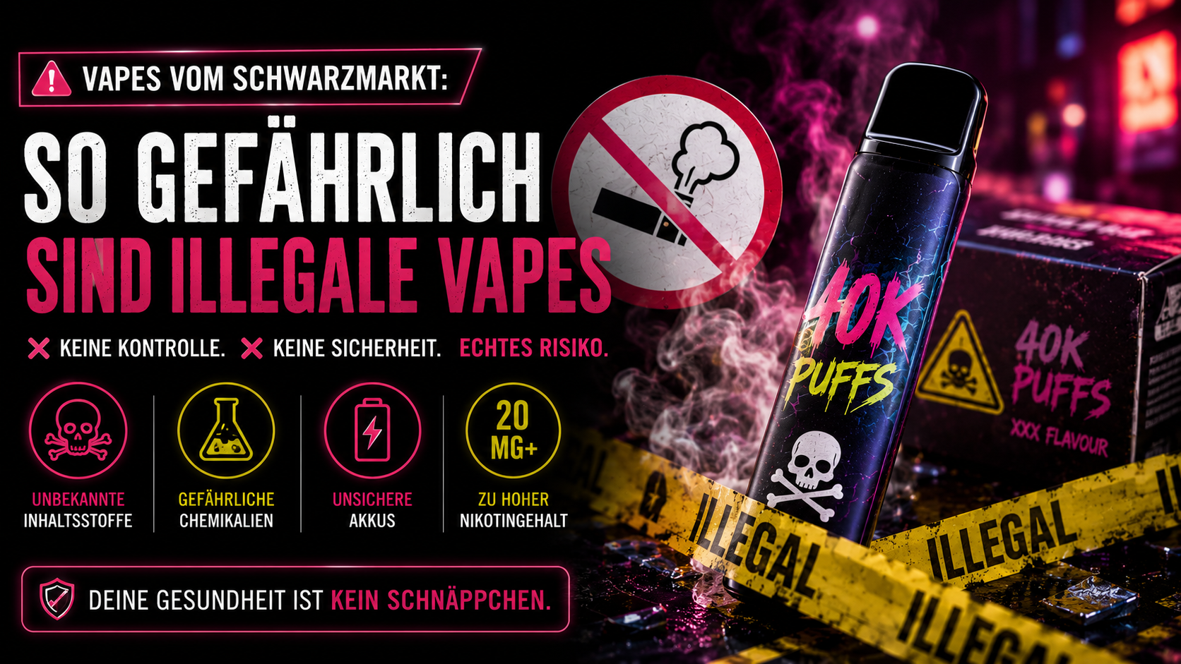 Vapes Vom Schwarzmarkt: So Gefährlich Sind Illegale Vapes
