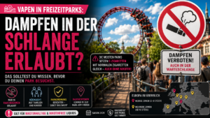 Freizeitparks Und Vapen: Was Ist In Der Warteschlange Erlaubt? Blog Banner Vapen In Freizeitparks