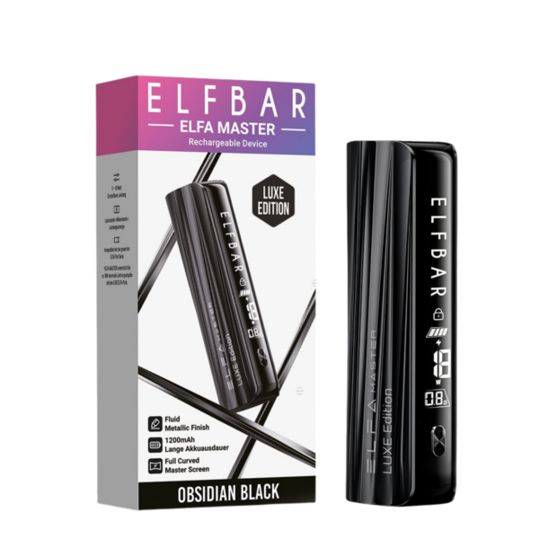 ELFBAR ELFA Master Basisgerät – Obsidian Black (Luxe Edition)