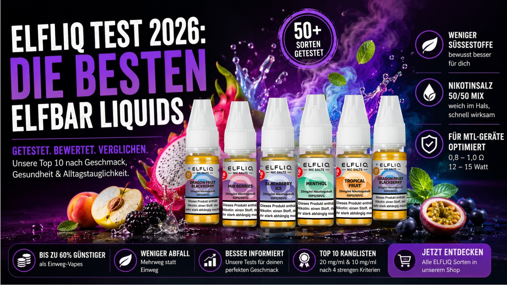 bestes elfbar liquid Elfliq Test 2026: die besten Liquids Style_Prefilled Pods elfliq liquid sorten Flavour:Sakura Grape Ice Peach Ice Elf Bar
