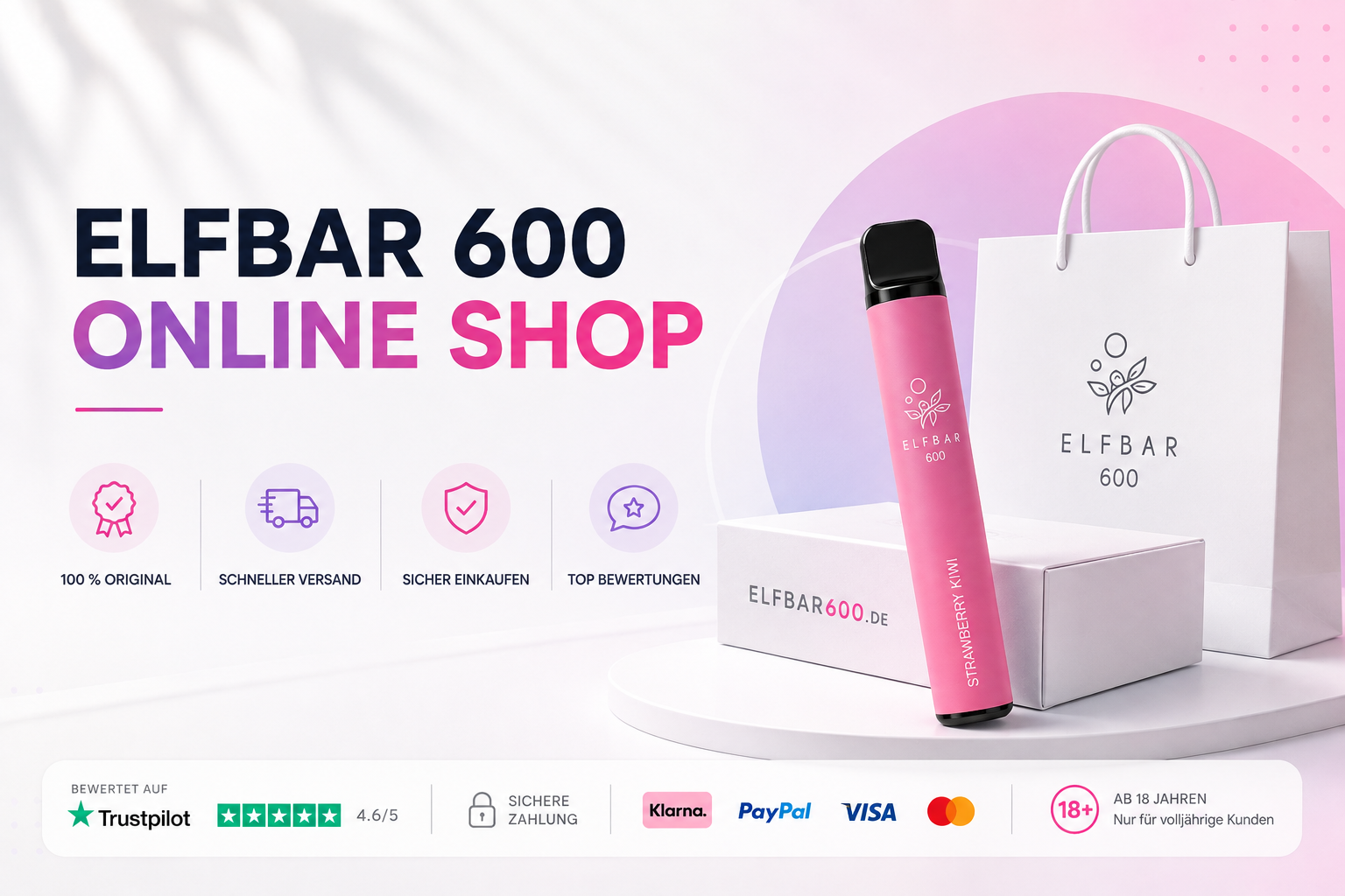 elfbar 600 bayern erfahrungen Erfahrungen, Kritik & Testberichte (2026) kategorie-zubehoer Geschmack:Menthol Elfbar Swap Cartridge Strawberry